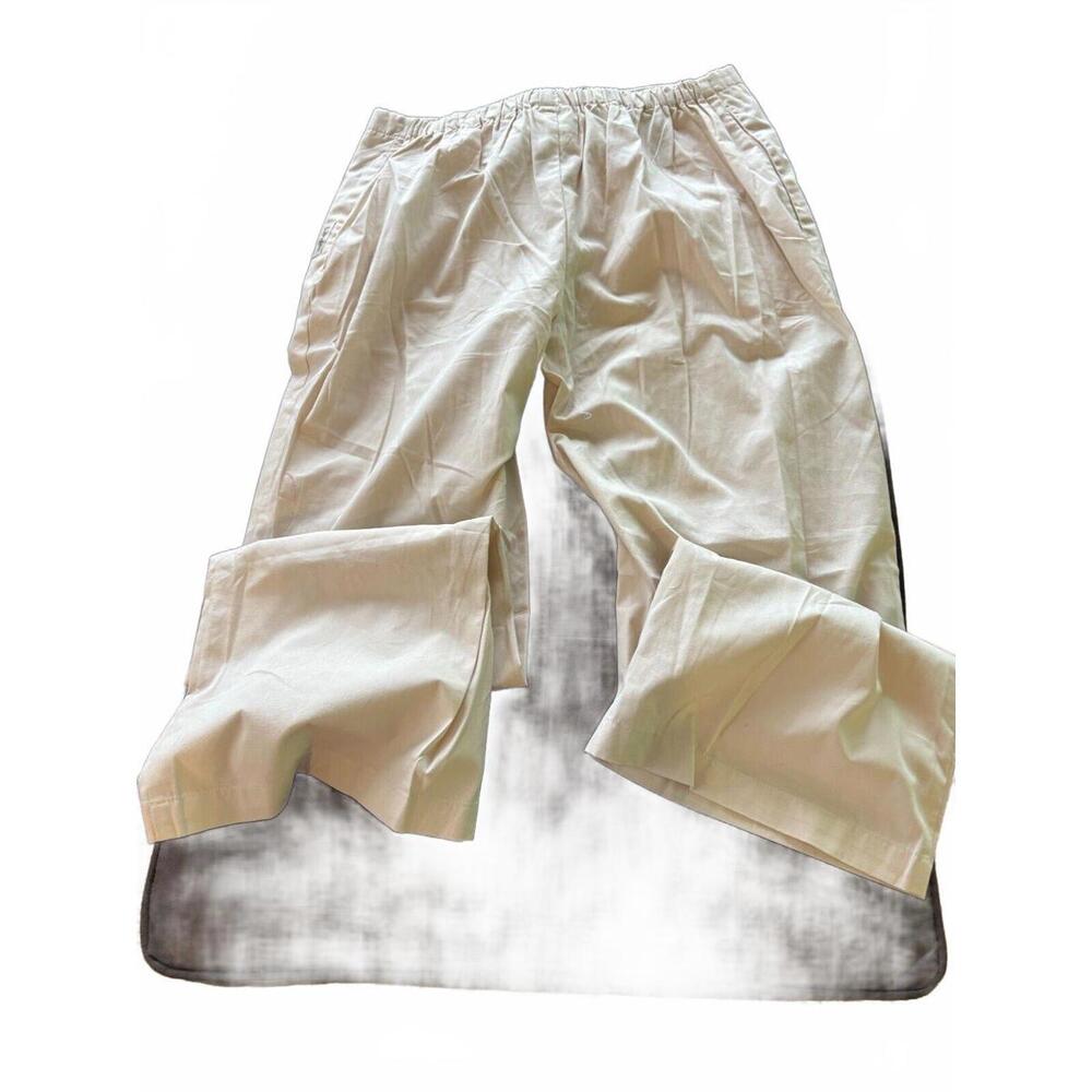 landau scrub pants small new with‎ tags tan elastic